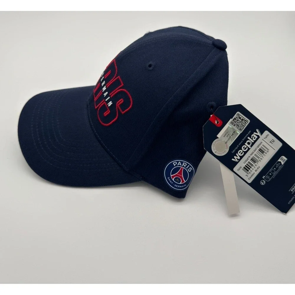 Paris Saint-Germain PSG Official Adjustable Strapback Hat Cap Navy Soccer NWT